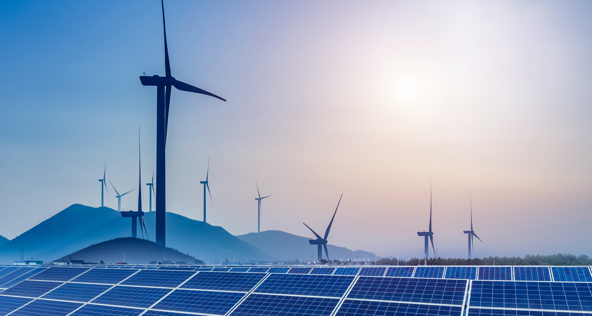Renewable energy and technology visual